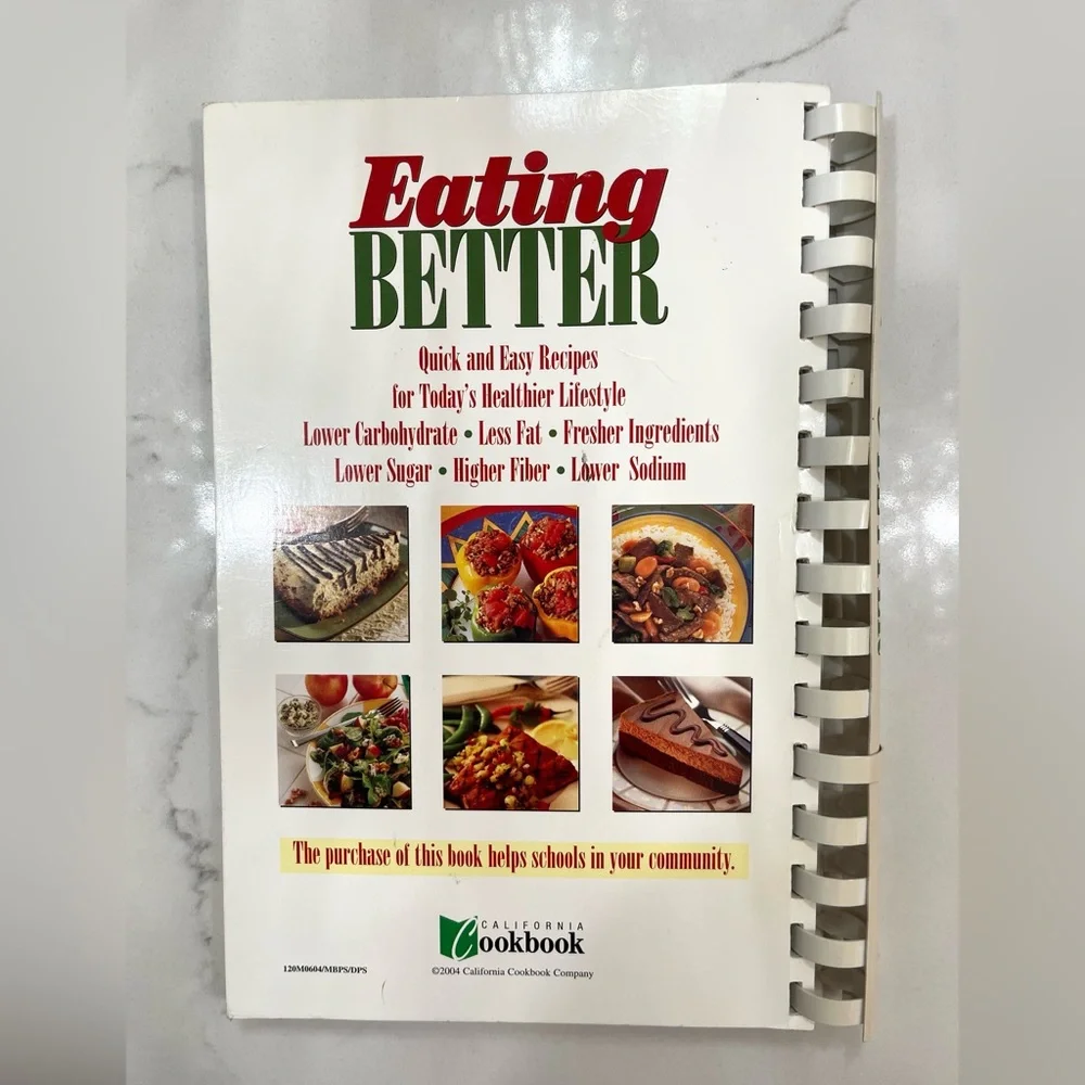 Eating Better Cookbook - Green and Red Cover